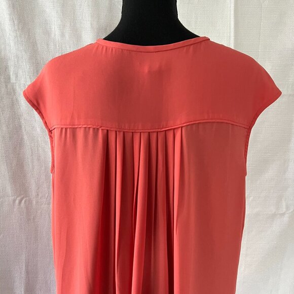 Chelsea28 Orange Blouse Size Medium Hi-Low Tank Style Work Wear - 0352 - Picture 5 of 5